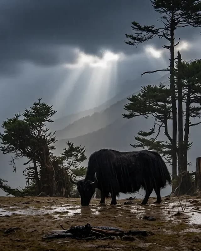 Merak, the highland village of eastern Bhutan
