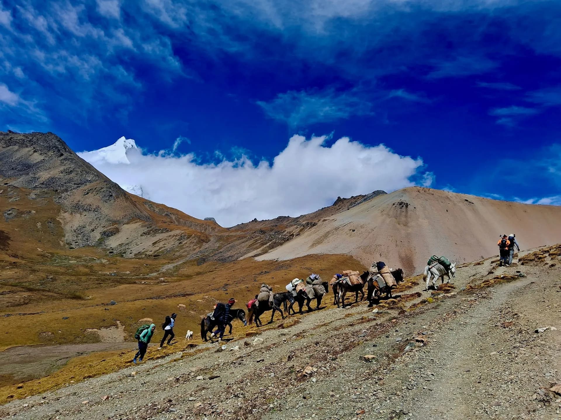 Gear packed for a Bhutan trek
